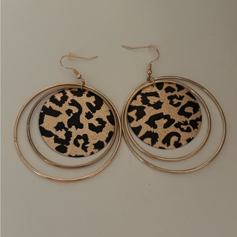 Leopard Print Plunder Earrings